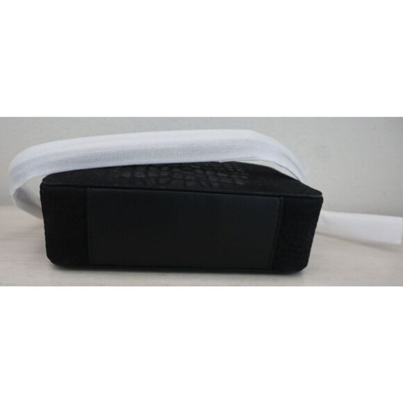 Michael Kors Women's MD Black Croc Embossed Leather Camera Crossbody Bag - Picture 5 of 16